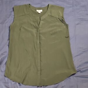 Motherhood Maternity Sage Green Sleeveless Blouse